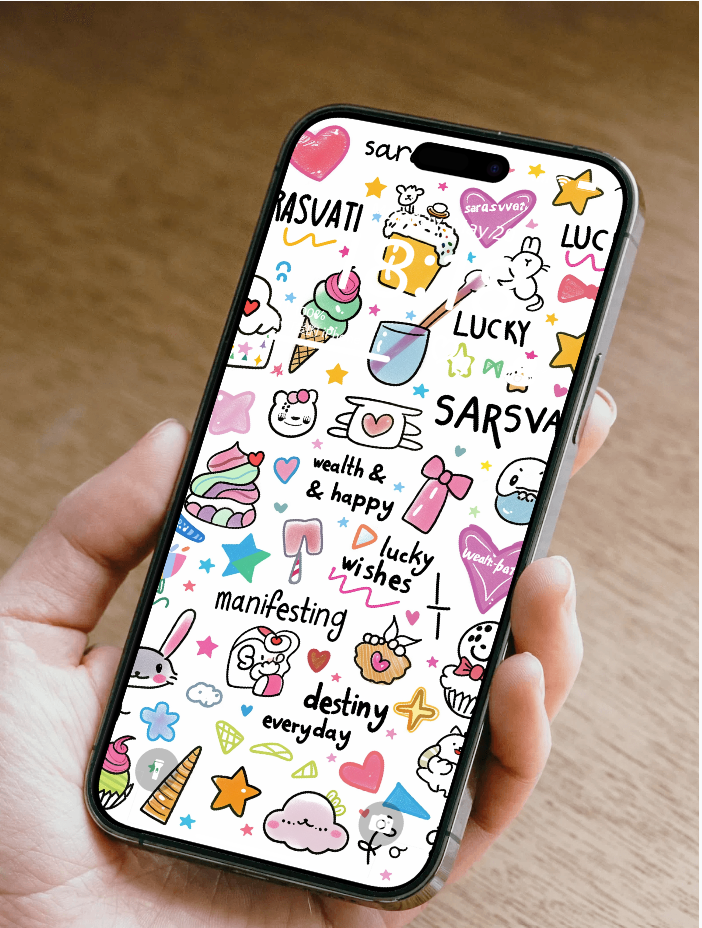 Sarasvati Energy Wallpaper "Wonderful Good Luck Stickers 03" Série Wealth&Lucky HD Édition limitée Sarasvati Energy Wallpaper "Wonderful Good Luck Stickers 03" Série Wealth&Lucky HD Édition limitée