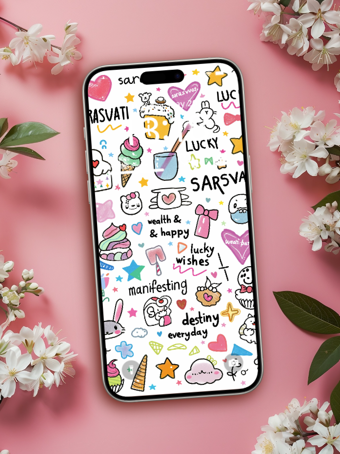 Sarasvati Energy Wallpaper "Wonderful Good Luck Stickers 03" Série Wealth&Lucky HD Édition limitée Sarasvati Energy Wallpaper "Wonderful Good Luck Stickers 03" Série Wealth&Lucky HD Édition limitée