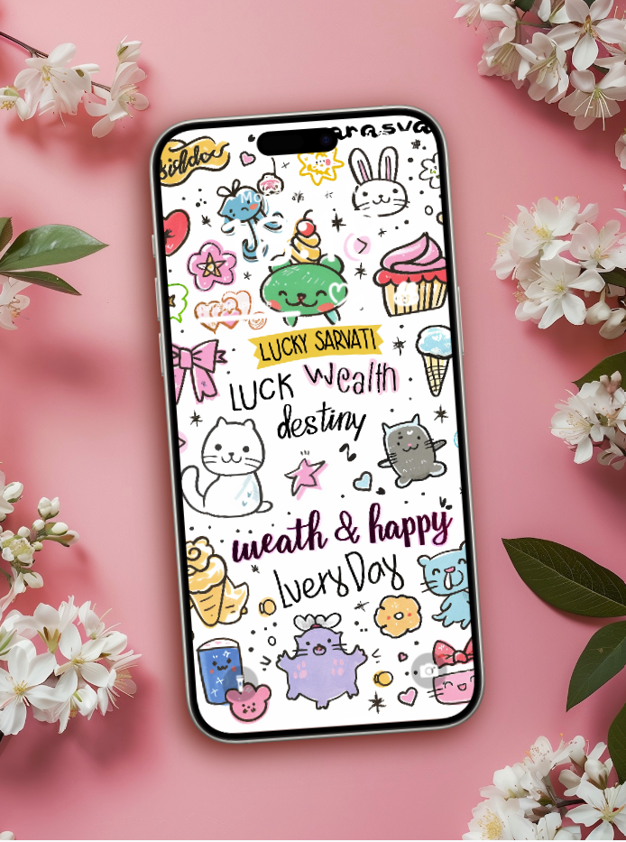 Sarasvati Energy Wallpaper "Wonderful Good Luck Stickers 06" Série Wealth&Lucky HD Édition limitée Sarasvati Energy Wallpaper "Wonderful Good Luck Stickers 06" Série Wealth&Lucky HD Édition limitée