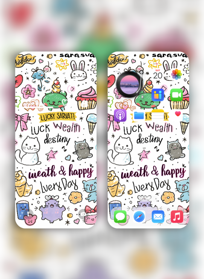 Sarasvati Energy Wallpaper "Wonderful Good Luck Stickers 06" Série Wealth&Lucky HD Édition limitée Sarasvati Energy Wallpaper "Wonderful Good Luck Stickers 06" Série Wealth&Lucky HD Édition limitée