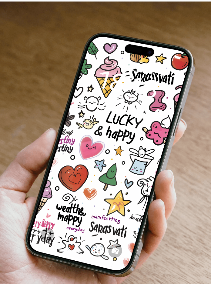 Sarasvati Energy Wallpaper "Wonderful Good Luck Stickers 07" Série Wealth&Lucky HD Édition limitée Sarasvati Energy Wallpaper "Wonderful Good Luck Stickers 07" Série Wealth&Lucky HD Édition limitée