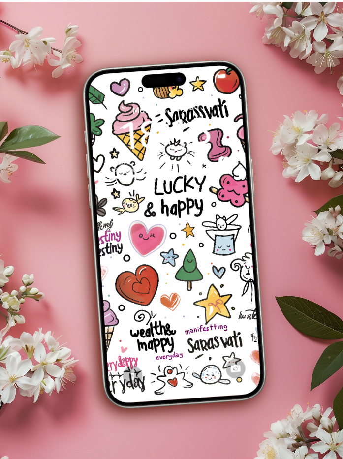 Sarasvati Energy Wallpaper "Wonderful Good Luck Stickers 07" Série Wealth&Lucky HD Édition limitée Sarasvati Energy Wallpaper "Wonderful Good Luck Stickers 07" Série Wealth&Lucky HD Édition limitée