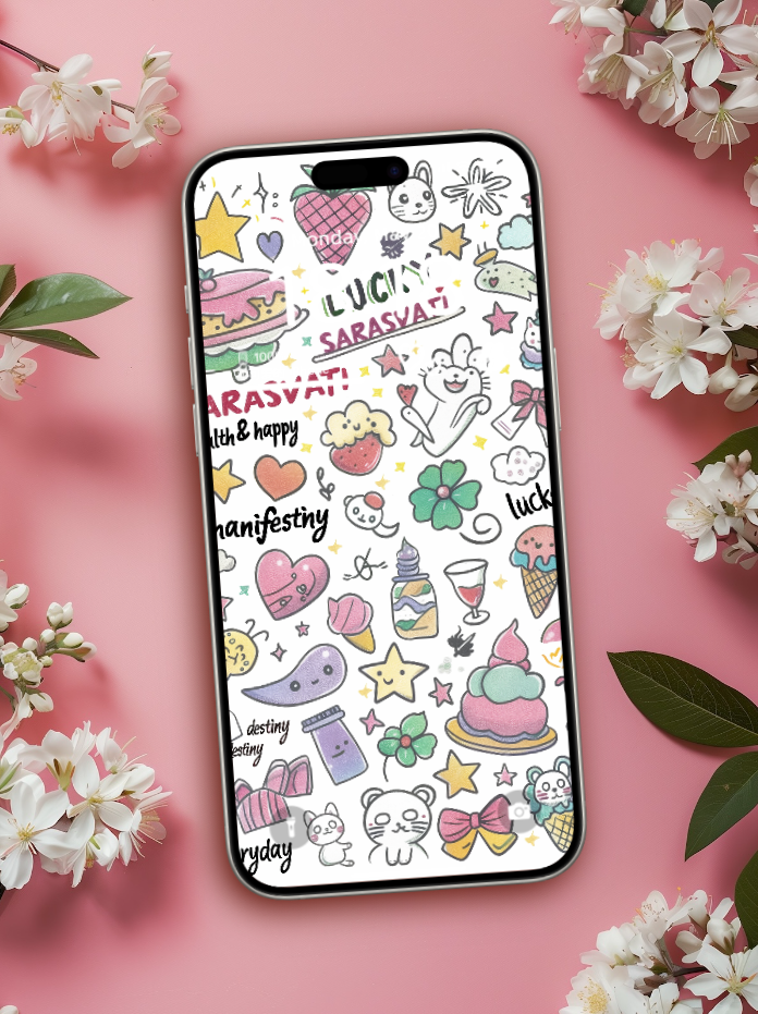 Sarasvati Energy Wallpaper "Wonderful Good Luck Stickers 08" Série Wealth&Lucky HD Édition limitée Sarasvati Energy Wallpaper "Wonderful Good Luck Stickers 08" Wealth&Lucky série HD Édition limitée