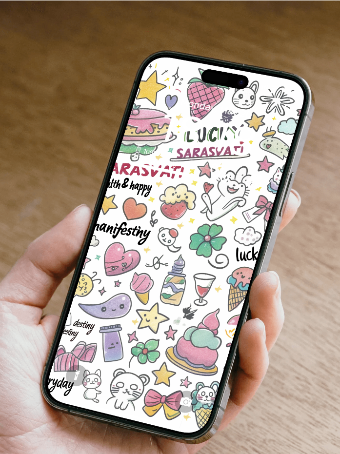 Sarasvati Energy Wallpaper "Wonderful Good Luck Stickers 08" Série Wealth&Lucky HD Édition limitée Sarasvati Energy Wallpaper "Wonderful Good Luck Stickers 08" Wealth&Lucky série HD Édition limitée
