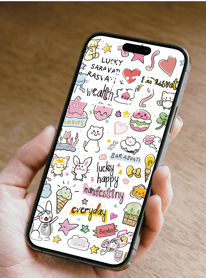 Sarasvati Energy Wallpaper "Wonderful Good Luck Stickers 09" Série Wealth&Lucky HD Édition limitée Sarasvati Energy Wallpaper "Wonderful Good Luck Stickers 09" Wealth&Lucky série HD Édition limitée