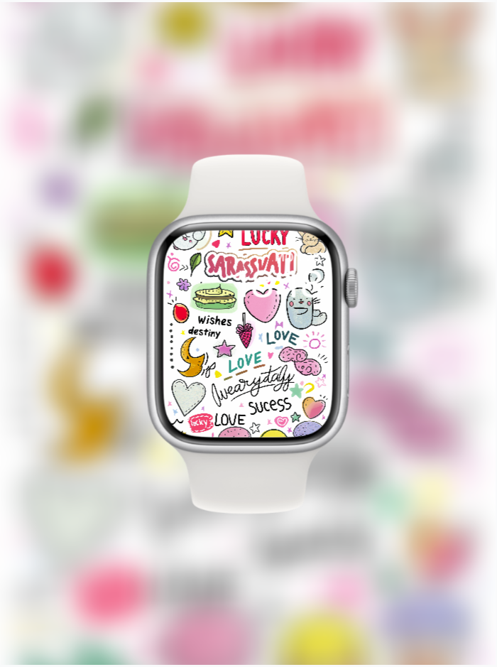 Sarasvati Energy Wallpaper "Wonderful Good Luck Stickers 12" Série Carrière, Richesse et Amour HD Édition limitée