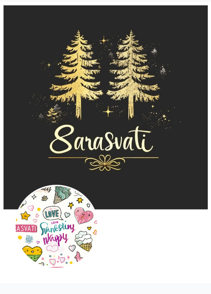 Sarasvati Energy Wallpaper "Wonderful Good Luck Stickers 11" Série Carrière, Richesse et Amour HD Édition limitée