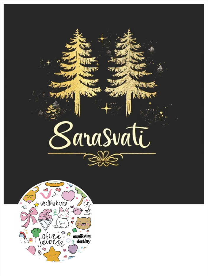 Sarasvati Energy Wallpaper "Wonderful Good Luck Stickers 13" Série Carrière, Richesse et Amour HD Édition limitée