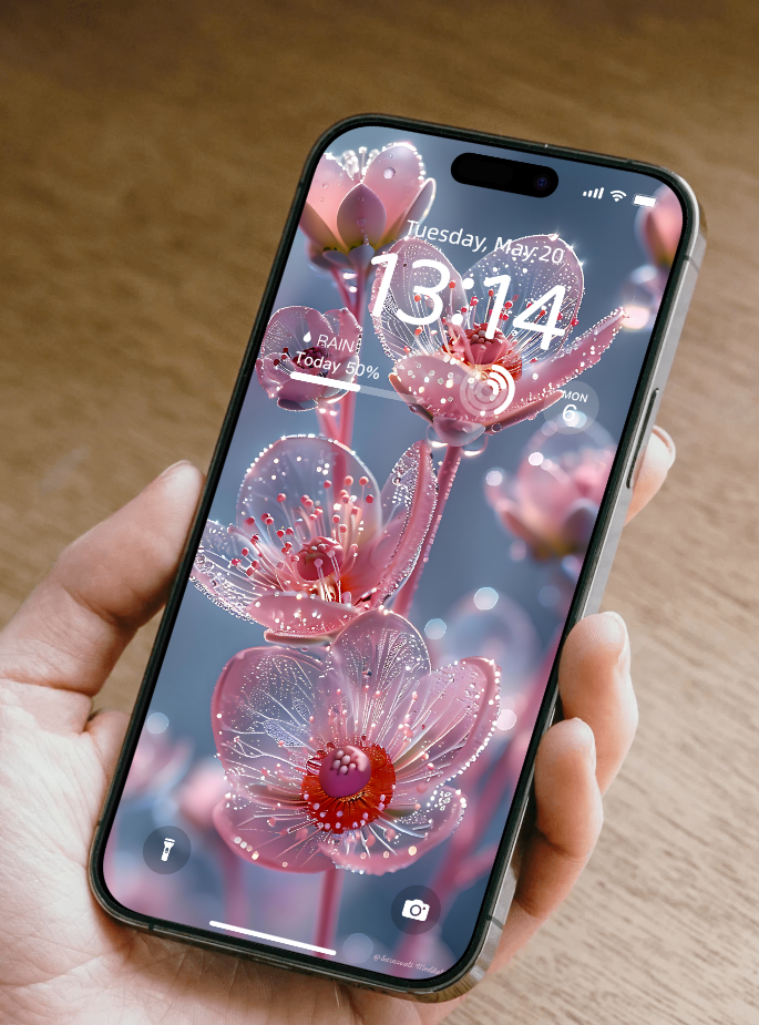 美音天能量壁紙"桃花多多" 戀愛運系列 高清 限量发行 Sarasvati Energy Wallpaper "Peach blossoms abound" Love series HD Limited edition