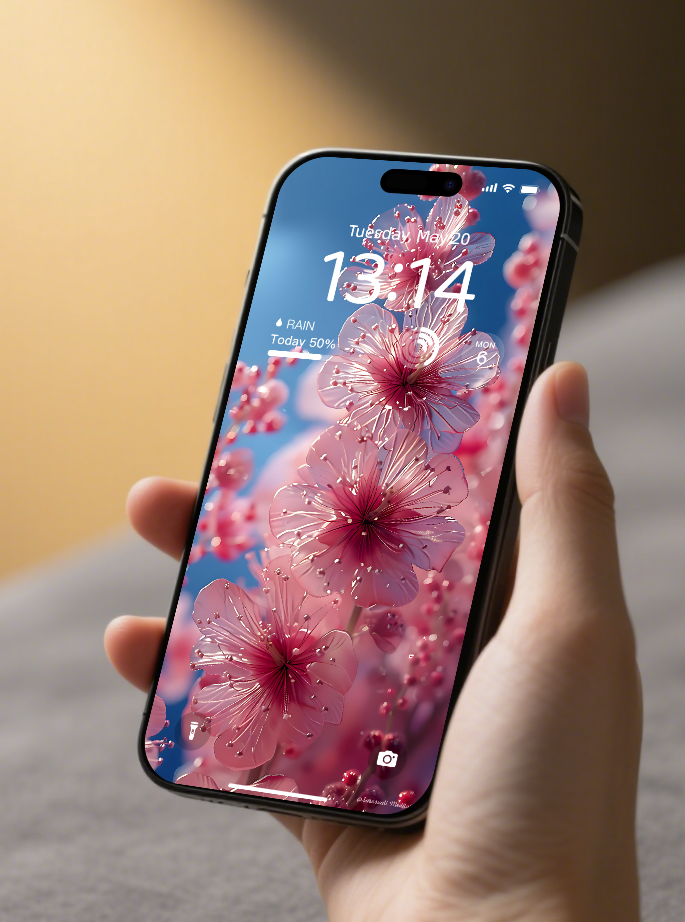 美音天能量壁紙"桃花多多" 戀愛運系列 高清 限量发行 Sarasvati Energy Wallpaper "Peach blossoms abound" Love series HD Limited edition