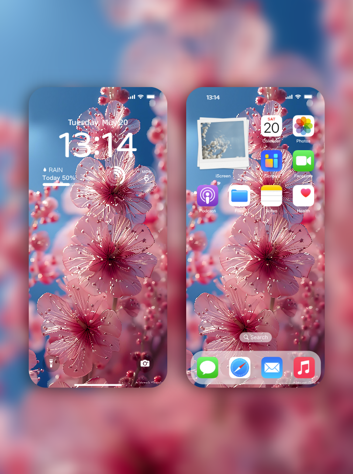 美音天能量壁紙"桃花多多" 戀愛運系列 高清 限量发行 Sarasvati Energy Wallpaper "Peach blossoms abound" Love series HD Limited edition