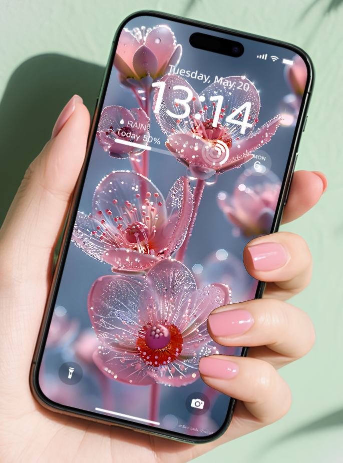 美音天能量壁紙"桃花多多" 戀愛運系列 高清 限量发行 Sarasvati Energy Wallpaper "Peach blossoms abound" Love series HD Limited edition