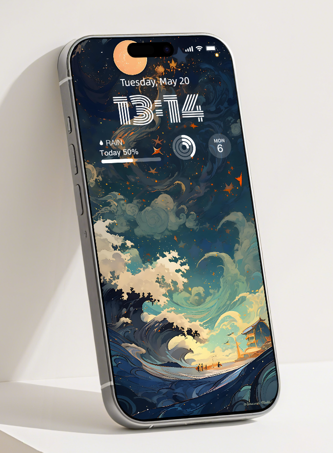 美音天能量壁紙"風生水起" 事業運系列 高清 限量发行 Sarasvati Energy Wallpaper "Wind&Water Rise" Career series HD Limited edition