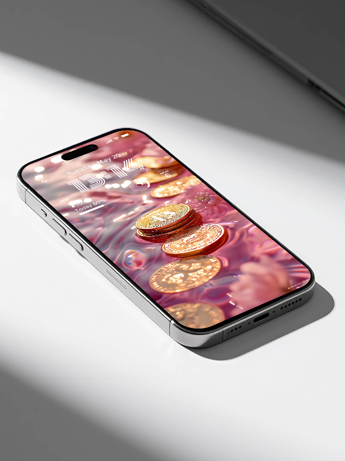 美音天能量壁紙"粉金來財" 財運系列 高清 限量发行 Sarasvati Energy Wallpaper "Pink Pentacles Take Money Come" Wealth series HD Limited edition