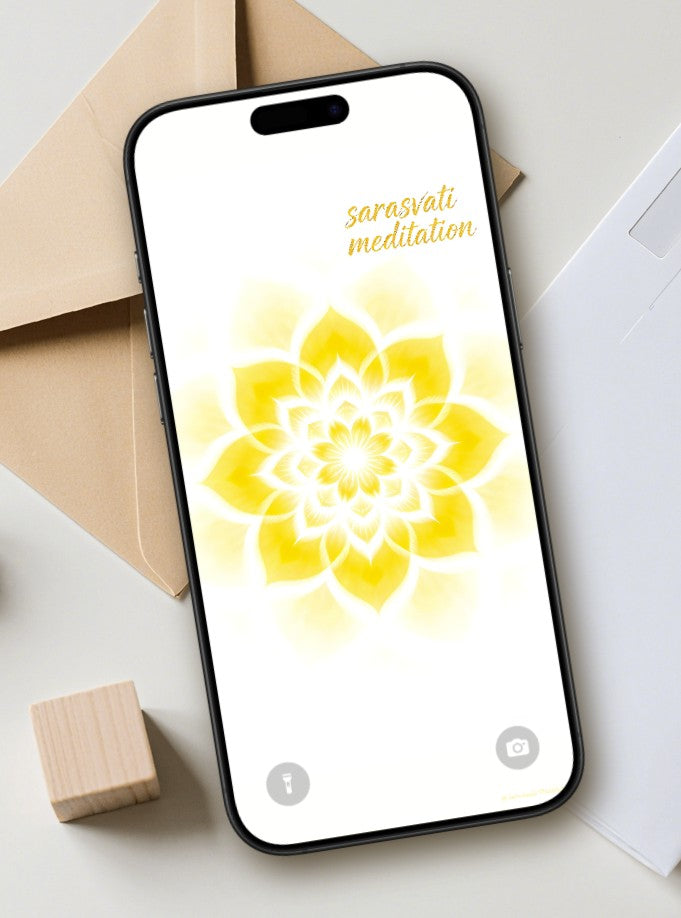 美音天能量壁紙"裕蓮新能"財運系列(可選擇贈送實物能量手鏈權益)Sarasvati Energy Wallpaper "Abundance Lotus Renewed Energy" Wealth series (Optional Gift Energy Bracelet Rights)