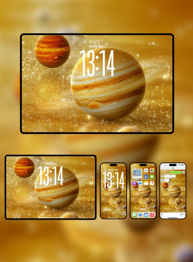 美音天能量壁紙 "天軌承輝" 財運&靈性系列 高清 限量发行 Sarasvati Energy Wallpaper "Celestial Path Inheriting Radiance" Wealth&Spiritual series HD Limited edition