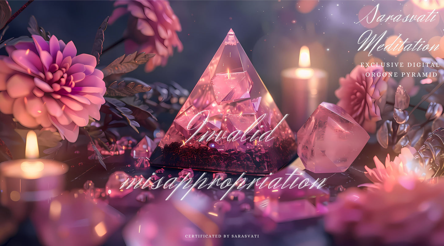 Sarasvati Digital Orgone Pyramid "Myriads Of Love" Love Series Un seul concept de jumeau numérique certifié avec un numéro indépendant et unique 