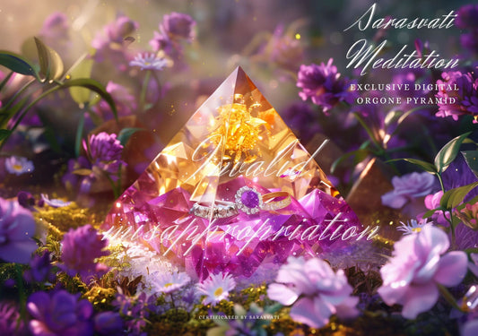 Sarasvati Digital Orgone Pyramid "Deep Love And Marry" Love Series Un seul concept de jumeau numérique fonctionne certifié avec un numéro indépendant et unique 