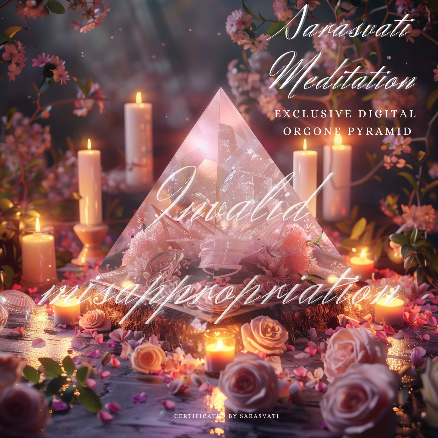 Sarasvati Digital Orgone Pyramid "Sweetheart Like You" Love Series Un seul concept de jumeau numérique certifié avec un numéro indépendant et unique 