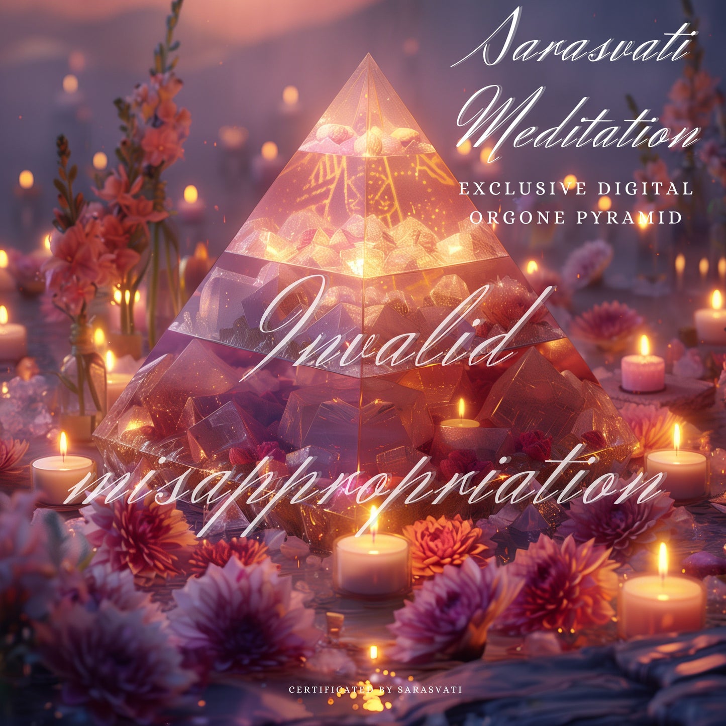 Sarasvati Digital Orgone Pyramid "Only Love You" Love Series Un seul concept de jumeau numérique certifié avec un numéro indépendant et unique 