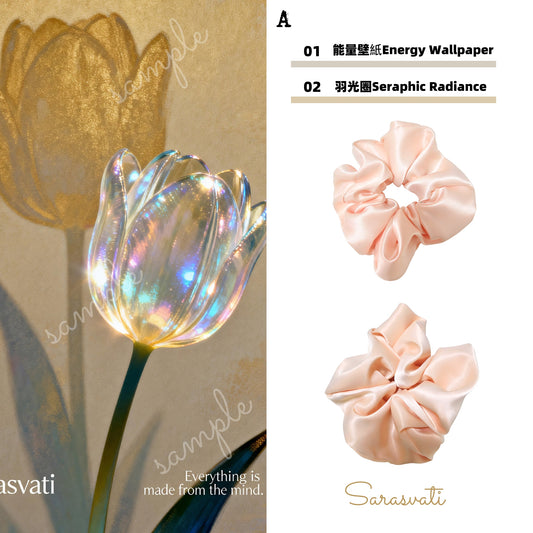 美音天能量壁紙 "潔淨和運" 人際關係&療愈系列（可選擇贈送實物羽光圈權益）Sarasvati Energy Wallpaper "Purity Destiny Flow" Interpersonal Relationship&Meditation series(Optional Gift Seraphic Radiance Rights)