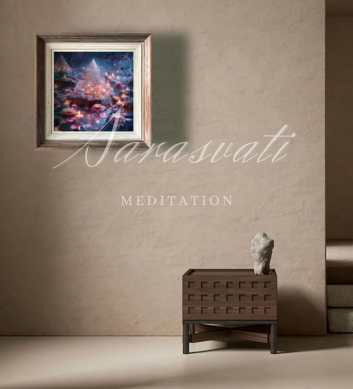 Sarasvati Digital Orgone Pyramid "Romantic Times For You" Love Series Un seul concept de jumeau numérique certifié avec un numéro indépendant et unique 