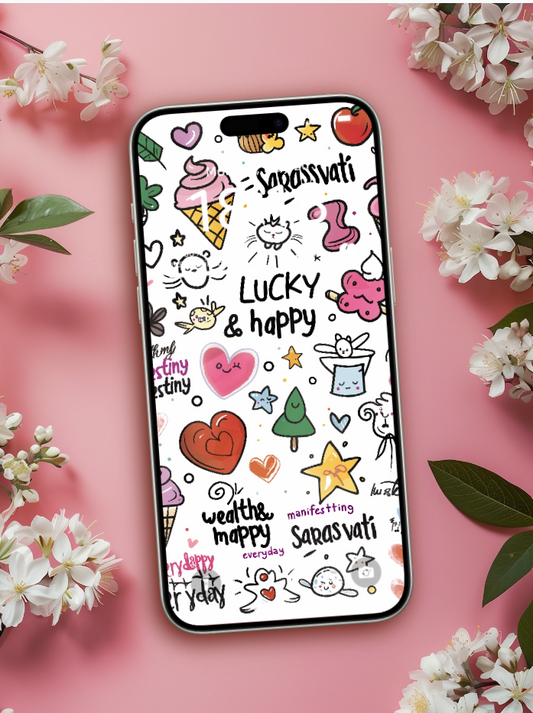 Sarasvati Energy Wallpaper "Wonderful Good Luck Stickers 07" Série Wealth&amp;Lucky HD Édition limitée Sarasvati Energy Wallpaper "Wonderful Good Luck Stickers 07" Série Wealth&amp;Lucky HD Édition limitée 