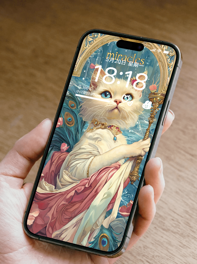 美音天能量壁紙 "摩西仙喵" 事業運系列 高清 限量发行 Sarasvati Energy Wallpaper "Mose Fairy Meow" Career series HD Limited edition