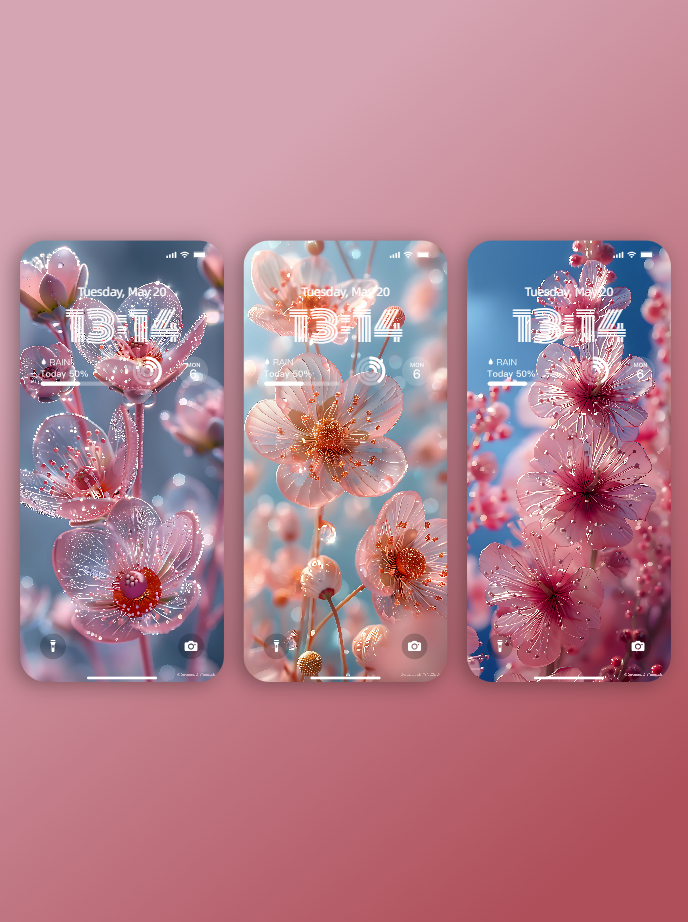 美音天能量壁紙"桃花多多" 戀愛運系列 高清 限量发行 Sarasvati Energy Wallpaper "Peach blossoms abound" Love series HD Limited edition