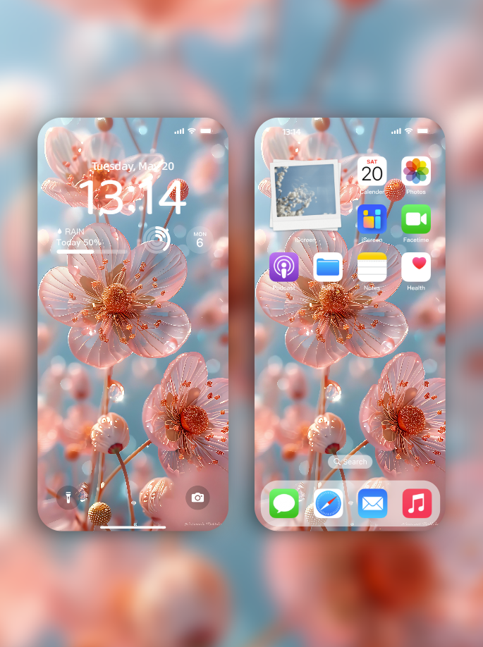 美音天能量壁紙"桃花多多" 戀愛運系列 高清 限量发行 Sarasvati Energy Wallpaper "Peach blossoms abound" Love series HD Limited edition