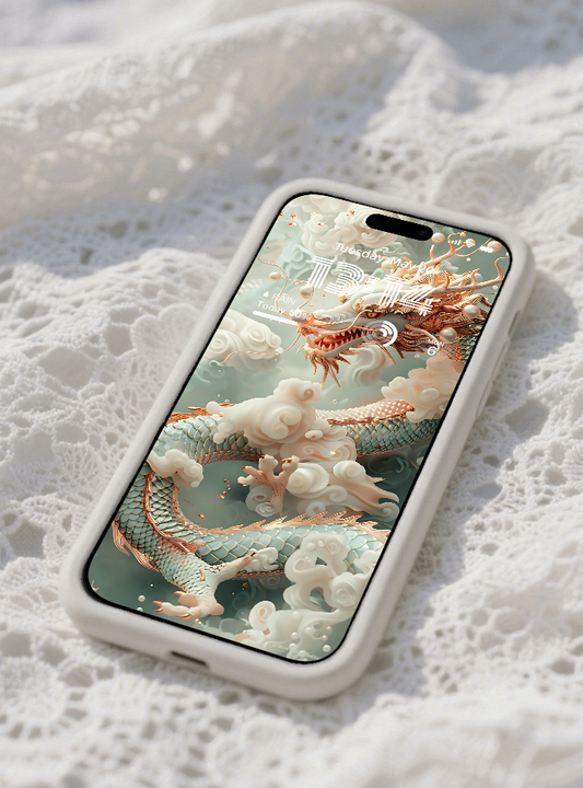 美音天能量壁紙"粉龍寶寶" 好運系列 高清 限量发行 Sarasvati Energy Wallpaper "Pink Loong Baby" Lucky series HD Limited edition