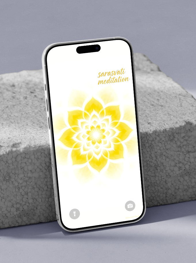 美音天能量壁紙"裕蓮新能"財運系列（可選擇贈送實物能量手鏈權益）Sarasvati Energy Wallpaper "Abundance Lotus Renewed Energy" Wealth series (Optional Gift Energy Bracelet Rights)