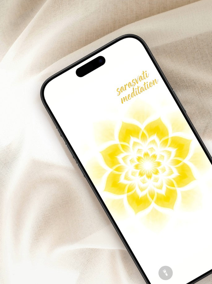 美音天能量壁紙"裕蓮新能"財運系列（可選擇贈送實物能量手鏈權益）Sarasvati Energy Wallpaper "Abundance Lotus Renewed Energy" Wealth series (Optional Gift Energy Bracelet Rights)