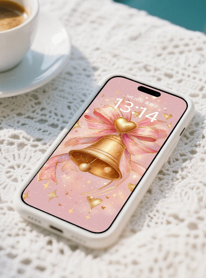 美音天能量壁紙 "金鈴緋願" 好運&戀愛運系列 高清 限量发行 Sarasvati Energy Wallpaper "Golden Bell Rosy Desire" Lucky&Love series HD Limited edition