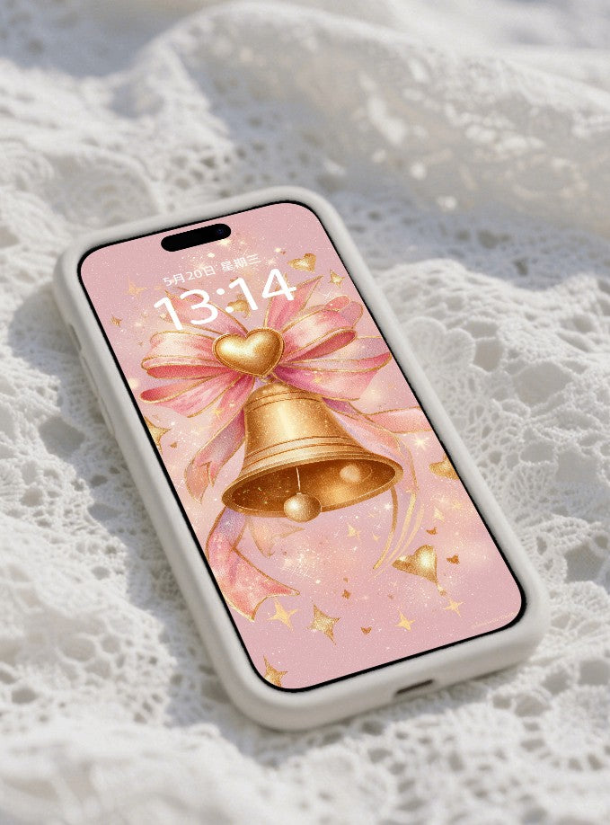 美音天能量壁紙 "金鈴緋願" 好運&戀愛運系列 高清 限量发行 Sarasvati Energy Wallpaper "Golden Bell Rosy Desire" Lucky&Love series HD Limited edition