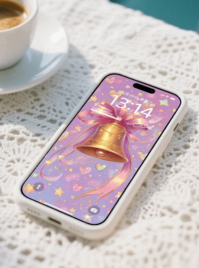 美音天能量壁紙 "鈴心綺緞" 好運&人際關係系列 高清 限量发行 Sarasvati Energy Wallpaper "Bell's Heart Elegant Satin" Lucky&Interpersonal Relationship series HD Limited edition