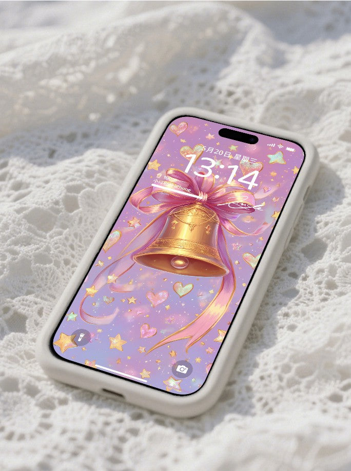 美音天能量壁紙 "鈴心綺緞" 好運&人際關係系列 高清 限量发行 Sarasvati Energy Wallpaper "Bell's Heart Elegant Satin" Lucky&Interpersonal Relationship series HD Limited edition