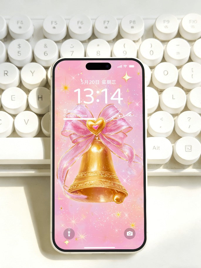 美音天能量壁紙 "綺願鈴光" 好運&戀愛運系列 高清 限量发行 Sarasvati Energy Wallpaper "Exquisite Wish Bell's Radiance" Lucky&Love series HD Limited edition