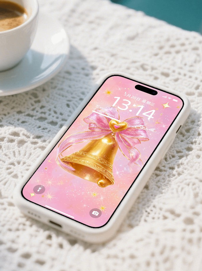 美音天能量壁紙 "綺願鈴光" 好運&戀愛運系列 高清 限量发行 Sarasvati Energy Wallpaper "Exquisite Wish Bell's Radiance" Lucky&Love series HD Limited edition