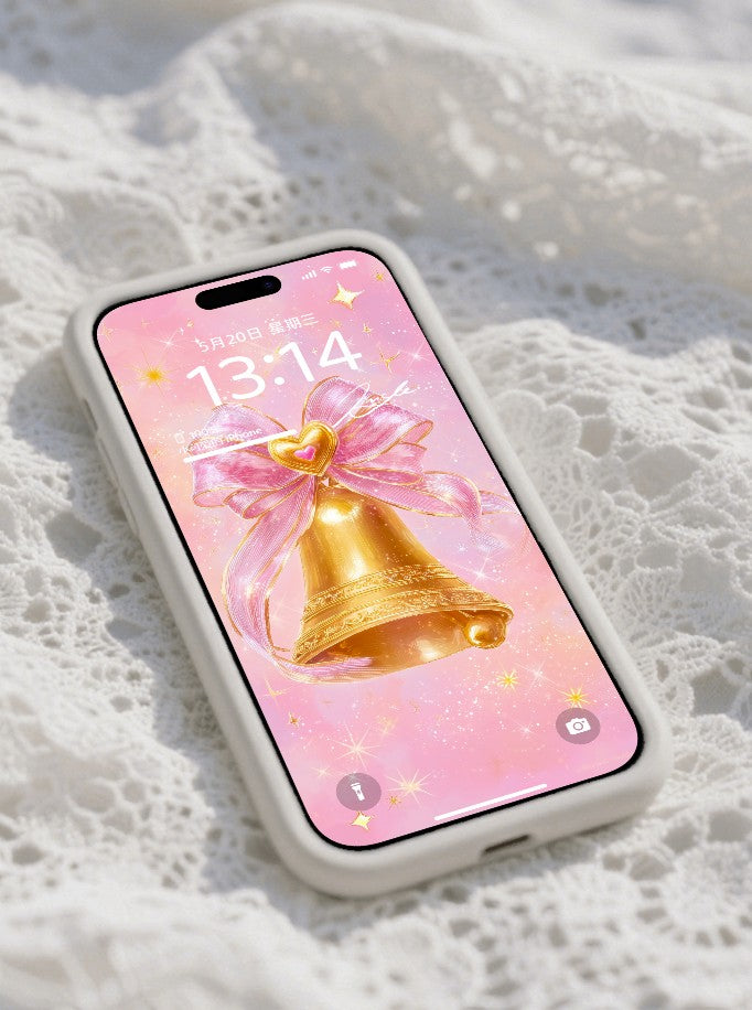 美音天能量壁紙 "綺願鈴光" 好運&戀愛運系列 高清 限量发行 Sarasvati Energy Wallpaper "Exquisite Wish Bell's Radiance" Lucky&Love series HD Limited edition