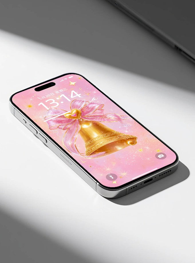 美音天能量壁紙 "綺願鈴光" 好運&戀愛運系列 高清 限量发行 Sarasvati Energy Wallpaper "Exquisite Wish Bell's Radiance" Lucky&Love series HD Limited edition