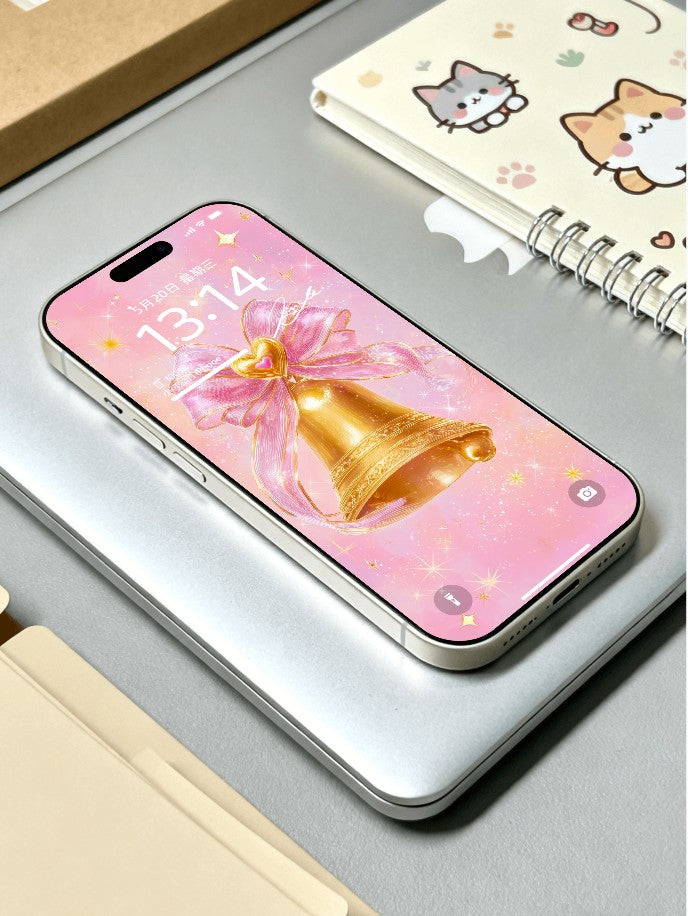 美音天能量壁紙 "綺願鈴光" 好運&戀愛運系列 高清 限量发行 Sarasvati Energy Wallpaper "Exquisite Wish Bell's Radiance" Lucky&Love series HD Limited edition