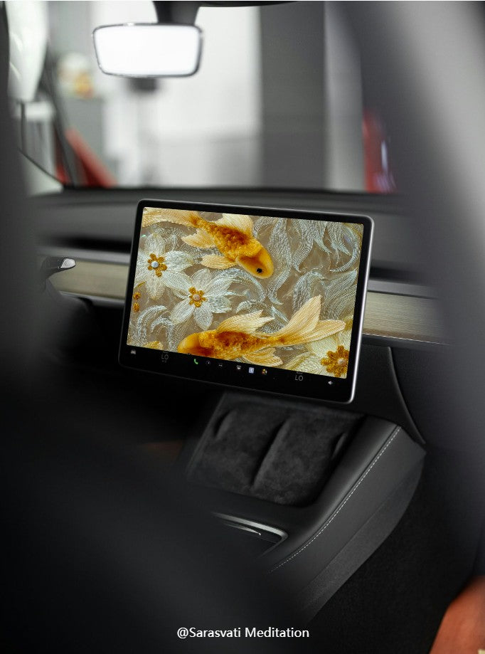 美音天能量壁紙 "鲤华金岁" 財運系列 高清 限量发行 Sarasvati Energy Wallpaper "Carp's Splendor Golden Year" Wealth series HD Limited edition