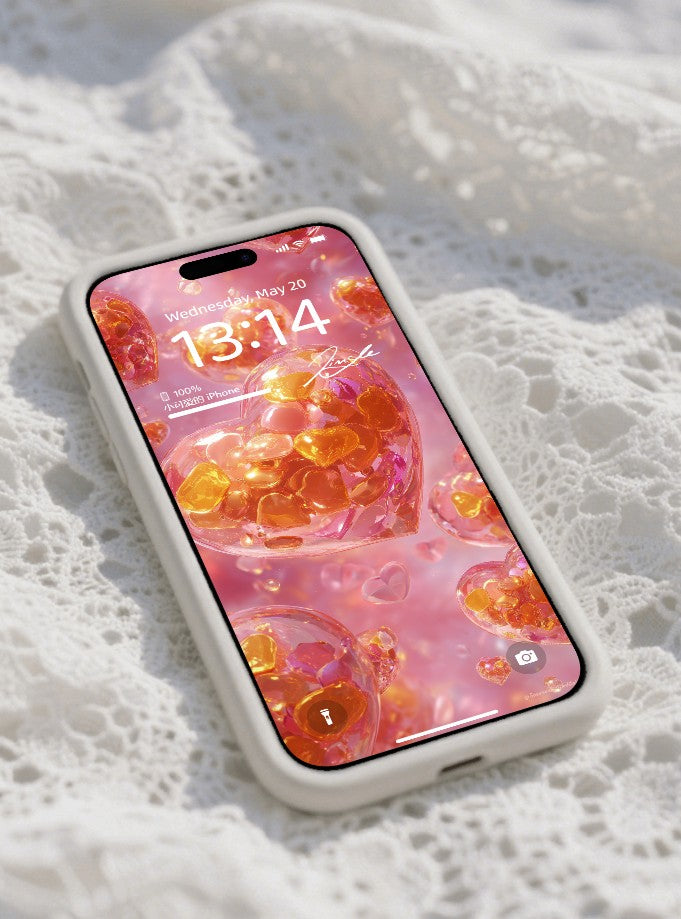 美音天能量壁紙 "心玥流光" 戀愛運系列 高清 限量发行 Sarasvati Energy Wallpaper "Heart's Moon Flowing Light" Love series HD Limited edition