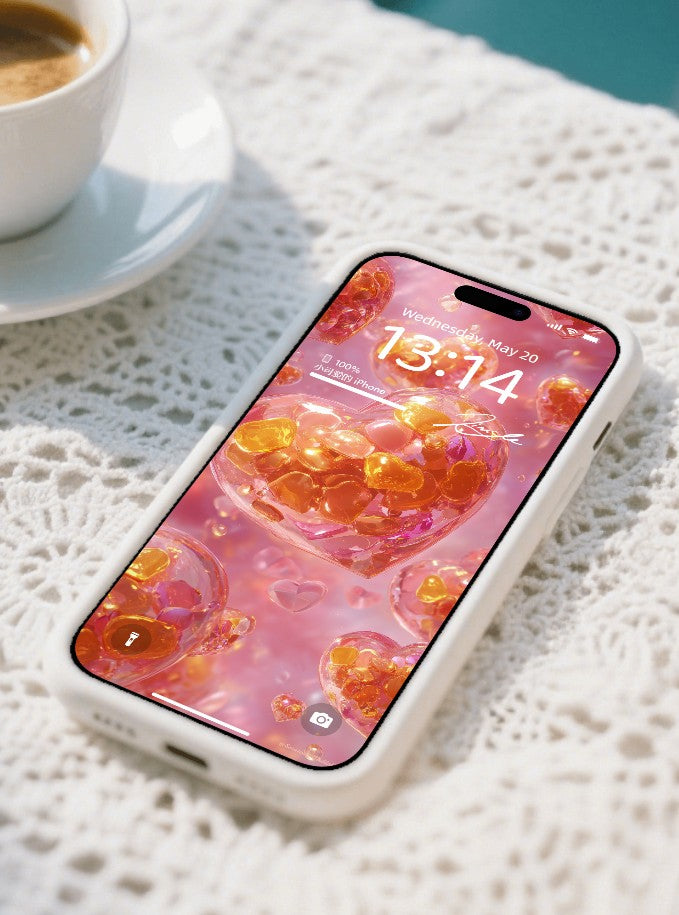 美音天能量壁紙 "心玥流光" 戀愛運系列 高清 限量发行 Sarasvati Energy Wallpaper "Heart's Moon Flowing Light" Love series HD Limited edition