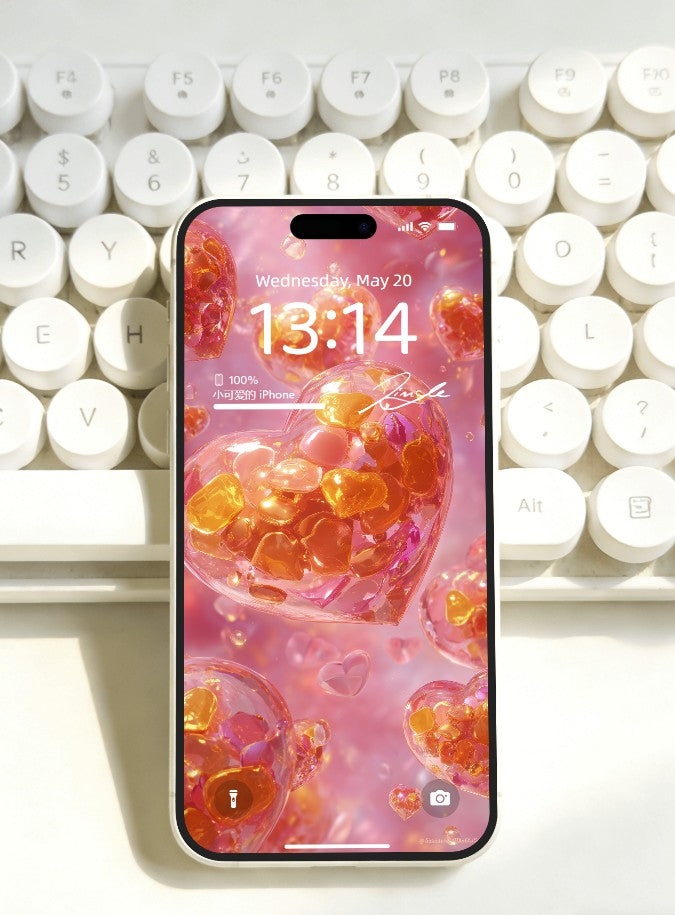 美音天能量壁紙 "心玥流光" 戀愛運系列 高清 限量发行 Sarasvati Energy Wallpaper "Heart's Moon Flowing Light" Love series HD Limited edition