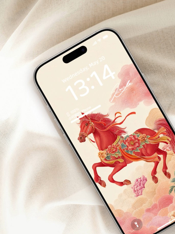 美音天能量壁紙 "馬年限定,虹霓御辰" 事業運系列 高清 限量发行 Sarasvati Energy Wallpaper "Horse Year Edition, Riding Rainbow Commanding Hours" Career series HD Limited edition