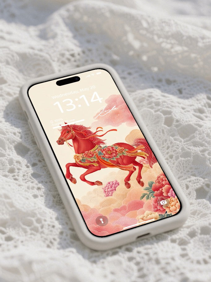 美音天能量壁紙 "馬年限定,虹霓御辰" 事業運系列 高清 限量发行 Sarasvati Energy Wallpaper "Horse Year Edition, Riding Rainbow Commanding Hours" Career series HD Limited edition