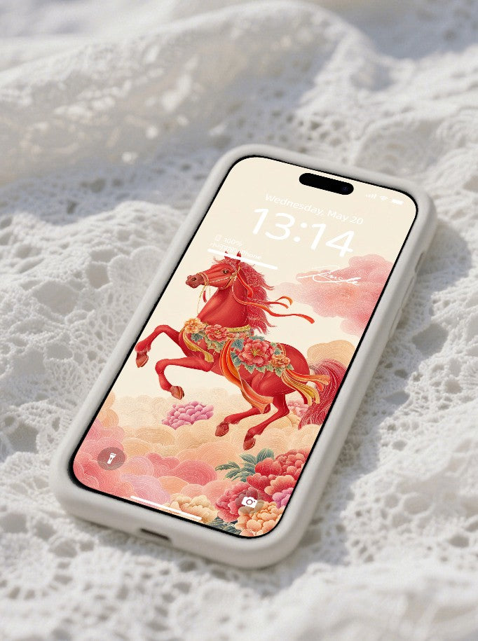 美音天能量壁紙 "馬年限定,虹霓御辰" 事業運系列 高清 限量发行 Sarasvati Energy Wallpaper "Horse Year Edition, Riding Rainbow Commanding Hours" Career series HD Limited edition