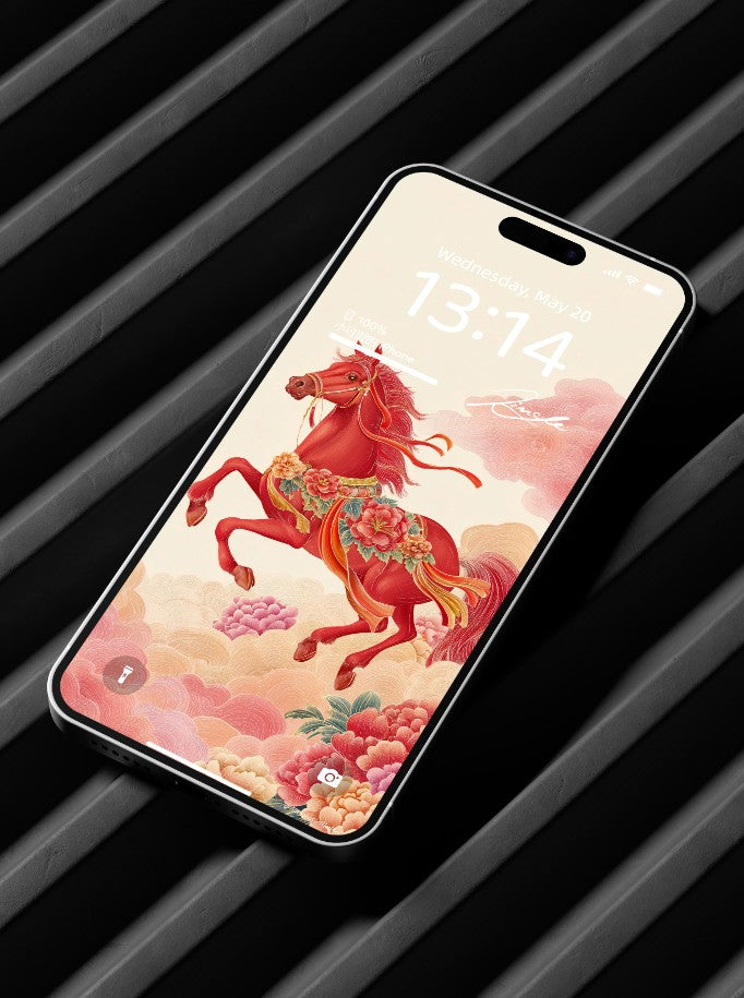 美音天能量壁紙 "馬年限定,虹霓御辰" 事業運系列 高清 限量发行 Sarasvati Energy Wallpaper "Horse Year Edition, Riding Rainbow Commanding Hours" Career series HD Limited edition